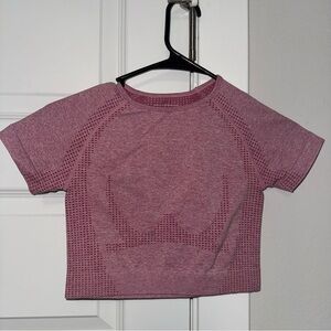 Pink Workout Cropped Top Size Small